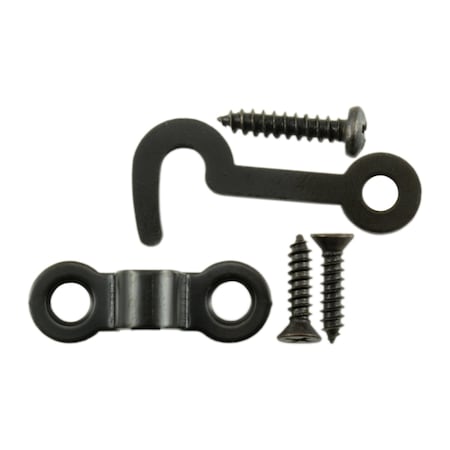 Midwest Fastener 3/4" x 1-7/8" Bronze Hooks & Staples 10PK 37223